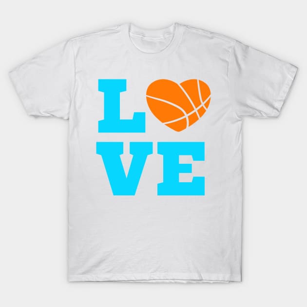 Love Basketball heart T-Shirt by Jay Prince